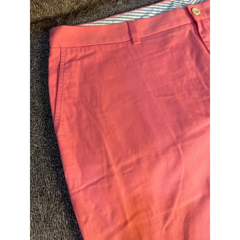Vineyard Vines Breaker Pants Mens 42x30 Pink Cotton Chino Straight Leg Trousers